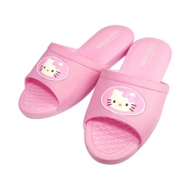 y10813-KITTY凱蒂貓系列-KITTY粉紅色室內拖鞋