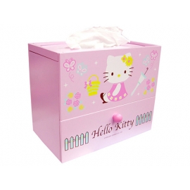 y10822-KITTY凱蒂貓系列-KITTY面紙盒+抽屜(缺貨中)
