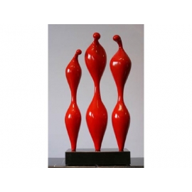 人物雕塑-三人行(840035-C03) y10860 立體雕塑.擺飾 立體雕塑系列-人物雕塑系列