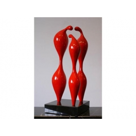人物雕塑-相聚歡(L008) y10862 立體雕塑.擺飾 立體雕塑系列-人物雕塑系列