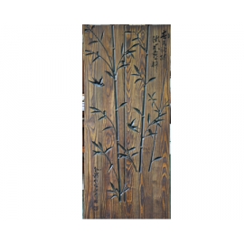 y11105 木刻設計-竹子壁飾