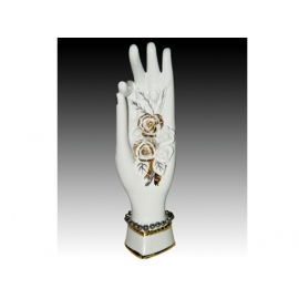 簡歐新磁瓷器-玫瑰之手擺飾件 y11279  立體雕塑.擺飾 立體擺飾系列-其他
