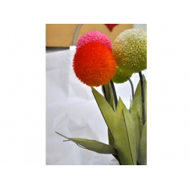 y11319 花藝設計.花材花藝果樹系列-精緻人造花-植絨小彩球