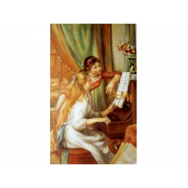 音樂題材-彈琴的少女-y11485-畫作系列-油畫-油畫人物