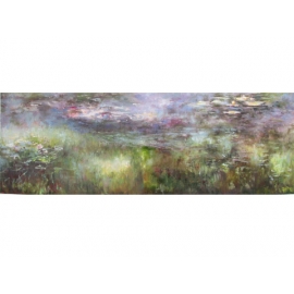 Monet莫內睡蓮(池中的睡美人)(含框)-y11649畫作系列-油畫風景