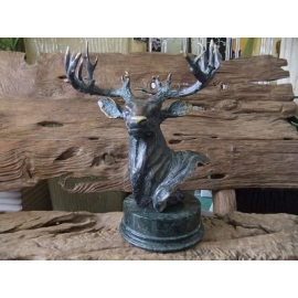 y11677 銅雕系列-動物-大鹿頭*