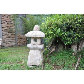 y11770 庭園飾品系列- 擺飾系列- 黃花崗自然石燈 - 小(自取價)-已售出