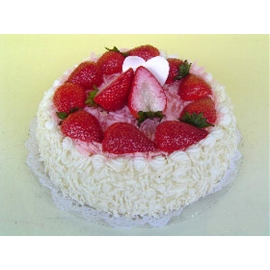 y11863 花藝設計-水果、餅乾、蛋糕配件類-草莓奶油蛋糕
