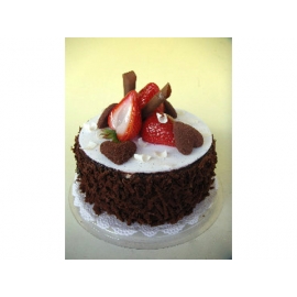 y11868 花藝設計-水果、餅乾、蛋糕配件類-甜心巧克力蛋糕