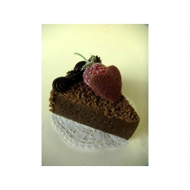 y11869 花藝設計-水果、餅乾、蛋糕配件類-甜心三角巧克力蛋糕