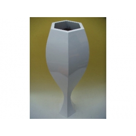 y11872 花藝設計-六角酒杯花器 白色 (三款單賣)