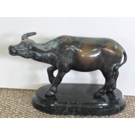 y11898 銅雕系列-動物-小水牛*
